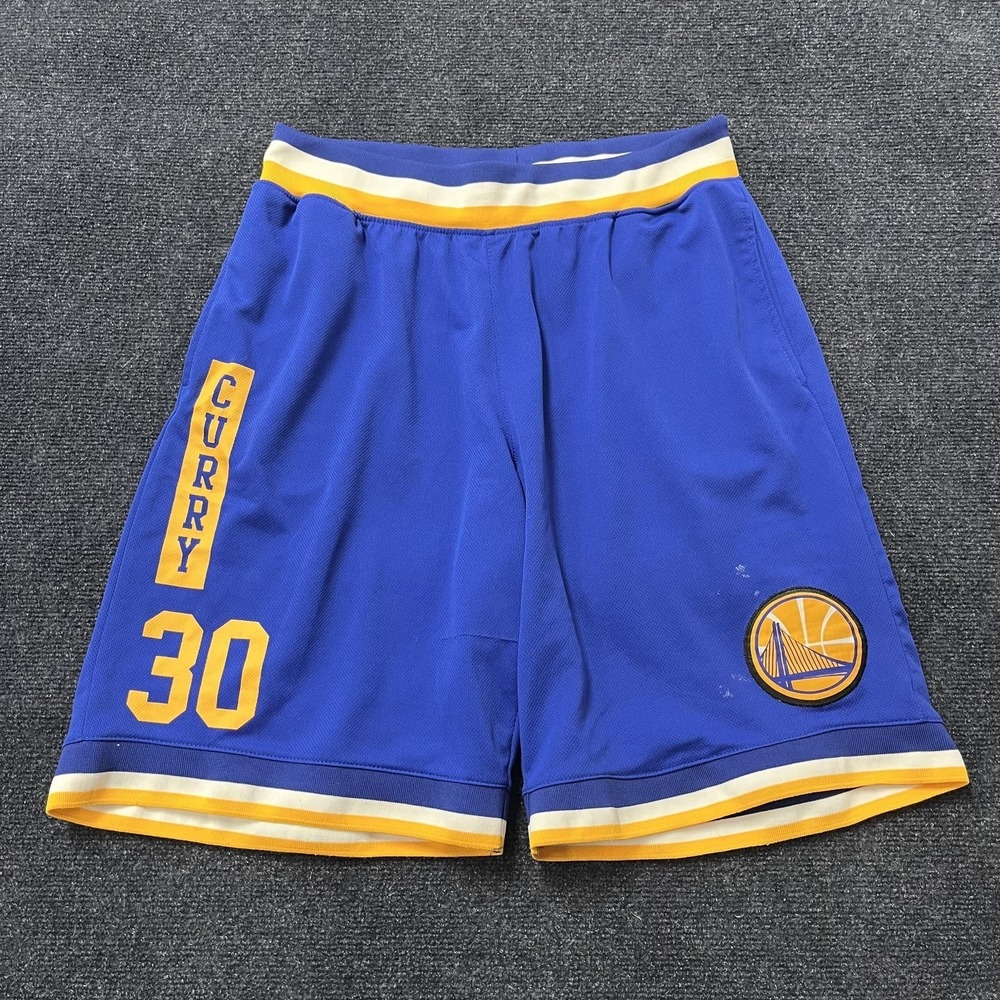 Golden State Warriors Shorts Mens Large Blue NBA Basketball Curry Ultra Game